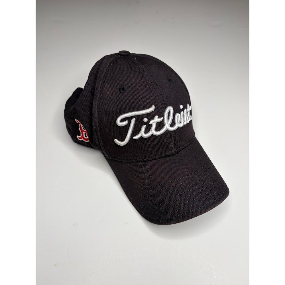 Titleist Boston Red Sox Golf Hat Adjustable Black Strapback Cap